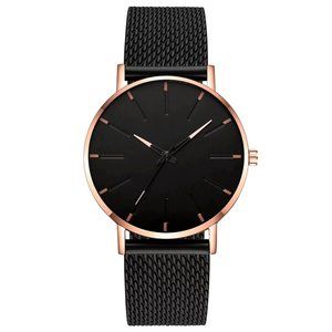 Men's mesh strap ultra-thin quartz watch